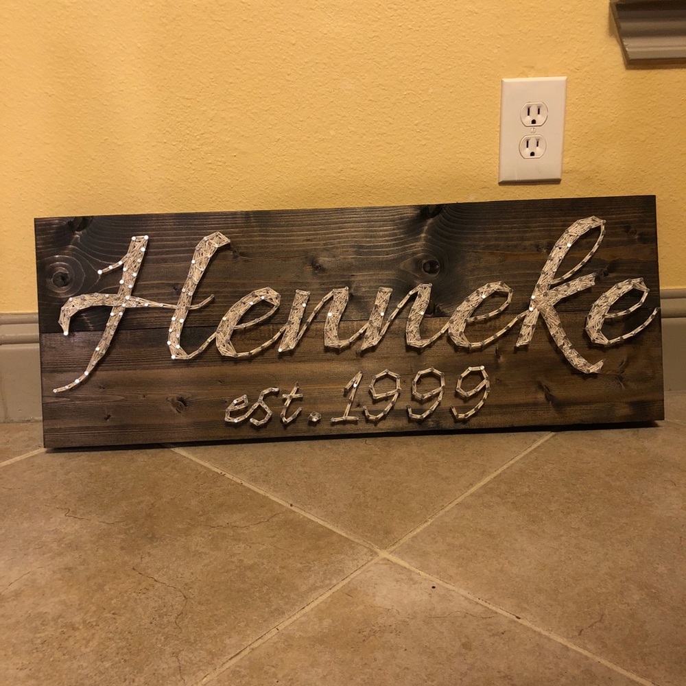 last name string board
